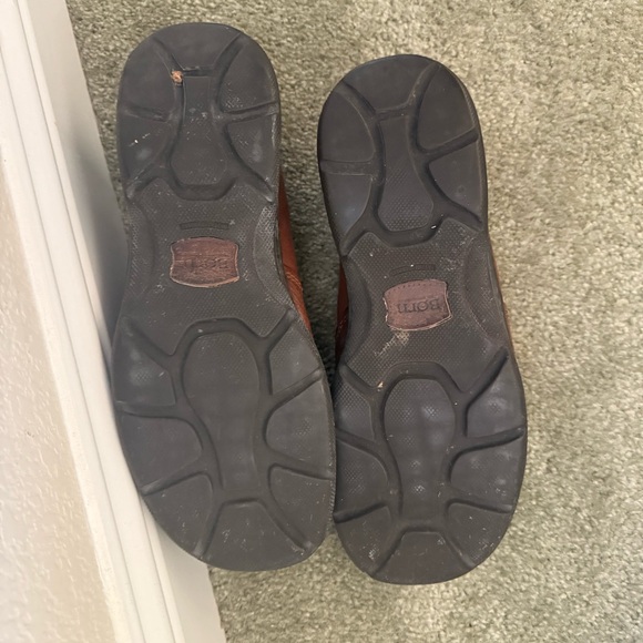 Born Men’s Brown Leather Slip On Loafers Size 12 Comfort Work Shoes - Picture 7 of 7